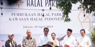 President Widodo Inaugurates Halal Park in Jakarta President Widodo Inaugurates Halal Park in Jakarta