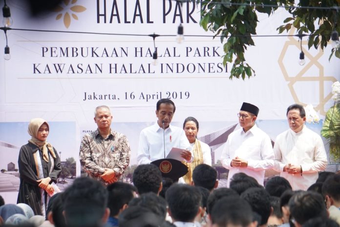 President Widodo Inaugurates Halal Park in Jakarta